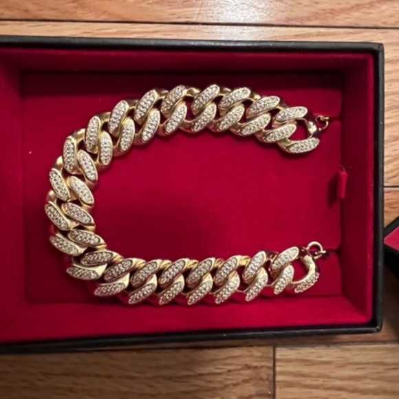12MM ICED MIAMI CUBAN LINK CHOKER CHAIN - Picture 2 of 5